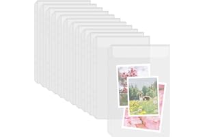 HCFGS 12PCS A5 Binder Pockets,6-Holes Zipperless Cash Envelopes for Budgeting,Clear PVC Savings Challenges Envelopes A5 Binder Pouch Inserts Pages Loose Leaf Bags for Budgeting