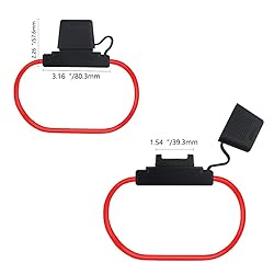 WMYCONGCONG 2 PCS Heavy Duty Inline Fuse Holder 10