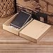 Robrasim Handmade Bifold Leather Wallet - Minimalist Leather Credit Card Wallet - Coffee