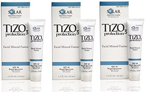Tizo3 Solar Protection Formula Facial Mineral Fusion SPF 40 ~ Sheer Tint Tinted Sunscreen - LOT of 3 by Solar Protection Formula