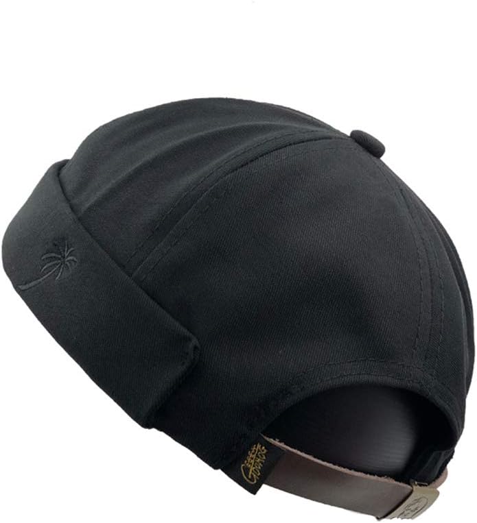 Unisex Beanie Corduroy Docker Brimless Hat Rolled Cuff Harbour Hat