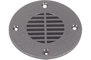 T-H Marine FD-2-DP Floor Drain and Vent Cover - Black, 2-1/2"