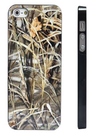 Military Real Tree Grass Camo Pattern Hard Case Cover For Apple iPhone 5 5G ATT & Verizon + Screen Protector