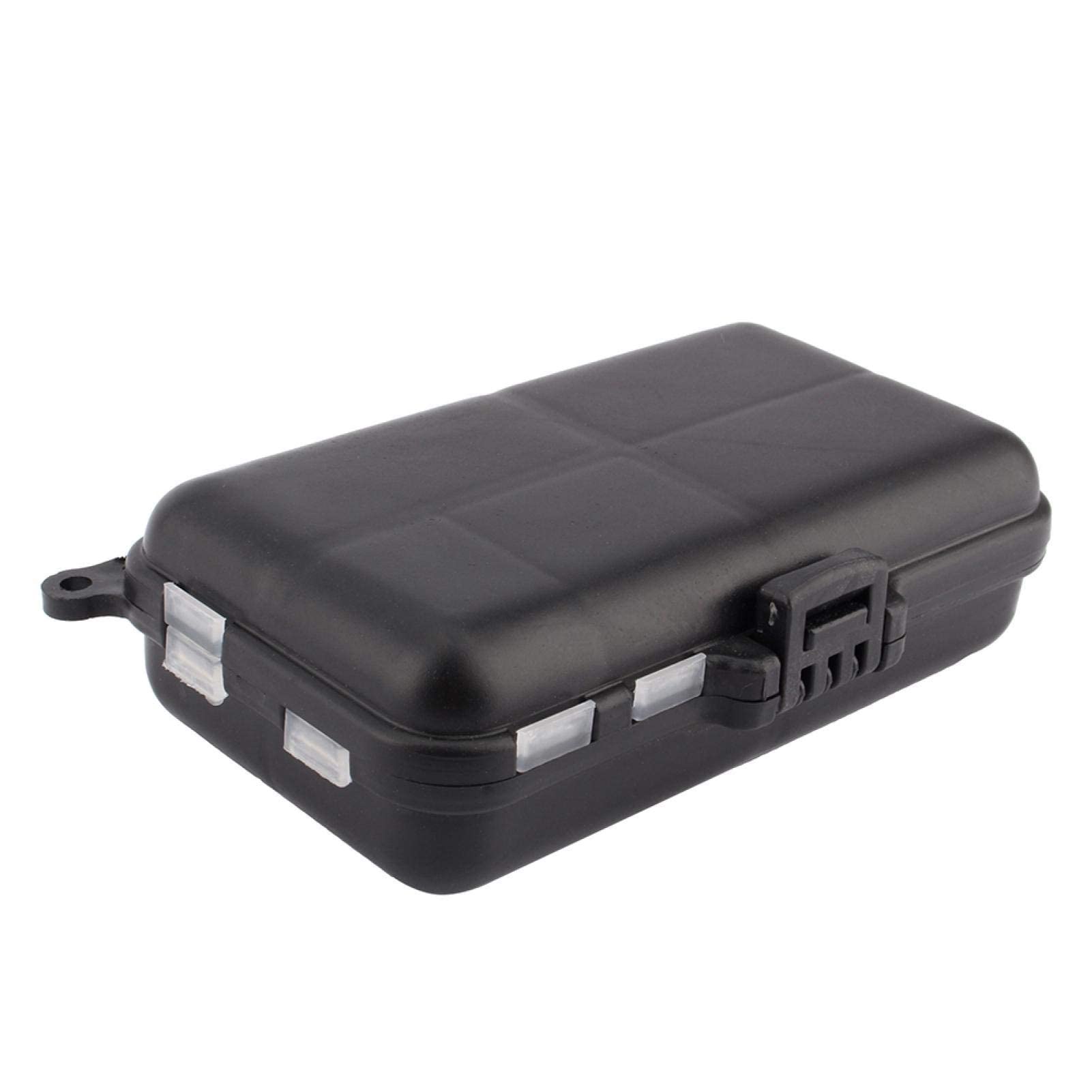 9 Compartments Fishing Tackle Plastic Box, Portable Fishing Rigs Hooks Hooks Baits Box for Fishing Equipment