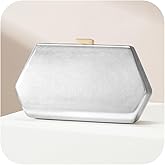 CHUNLI Evening Clutch Purses for Women Formal PU Leather Handbag with Chain Strap for Weddings, Proms, and Parties