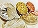 Bitcoin Deluxe Set (3 Pack) Gold Plated Bitcoin Replica Set - Heavy Plated 1oz Gold - Crafted Polished Mirror Finish - Includes Gold, Silver, and Bronze with Protective Acrylic Case