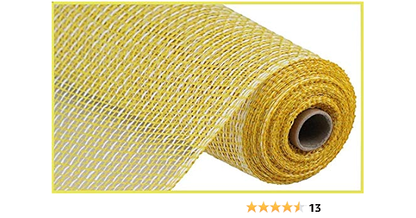 yellow poly burlap