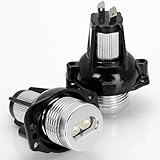 7000K Xenon White High Power 6W Angel Eyes Halo Ring LED Marker Light Bulbs For 06 07 08 BMW E90 325i 325xi 328i 328xi 330i 335i 335xi 2x