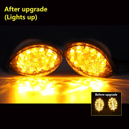 2Pcs Super Bright Smoke Motorcycle Front LED Flush Mount Turn Signal Light Blinker Side Maker Lamp for Honda CBR600RR CBR1000RR CBR600F3 CBR600F4 CBR600 F3 F4 F4I - Thumbnail 2