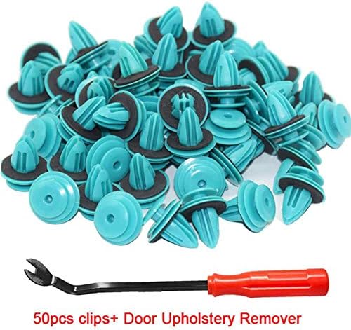CNIKESIN 50psc Trim Panel Retainer Clips With One Fastener Remover, Door Panel Clips Trim Retainer For Toyota,BMW, Jeep, Chrysler