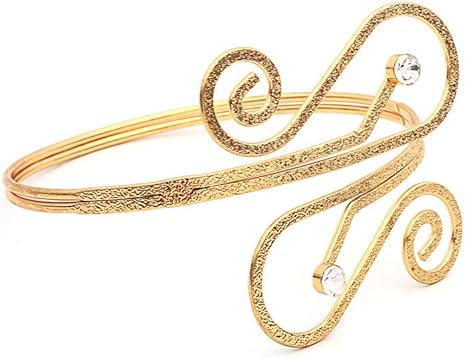 Amazon Co Jp Callm レディース ガールズ アームバンド ファッション レディース ガールズ ボーホー パンク カフ ウェーブ ブレスレット バングル アームバンド リストバンド チャーム ジュエリー 文房具 オフィス用品