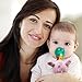 Hombae Baby Pacifier Holder Stuffed Animal for Baby Girls, Infant Soothie Pacifier and Teether Holder with Clip, BPA-Free Baby Shower Gift for Boys & Girls, Elephant