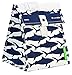 Lunchskins Reusable Lunch Tote, Navy Blue Shark
