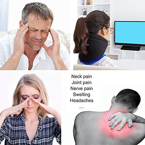 Neck Ice Pack, Reusable Hot Ice Pack & Wrap Soothing Compression for
