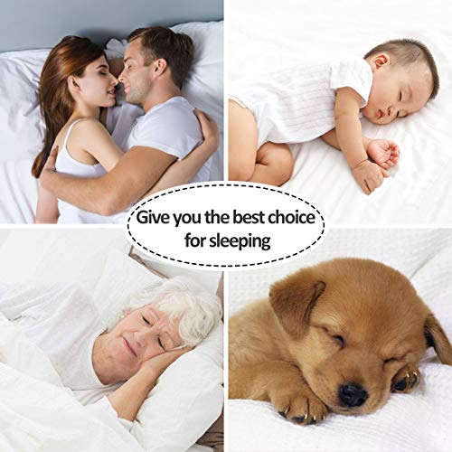 FAIRYLAND 3 Inch Memory Foam Mattress Topper Queen Size, Cooling