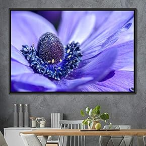 signwin Framed Canvas Wall Art Blooming Closeup Botanical...