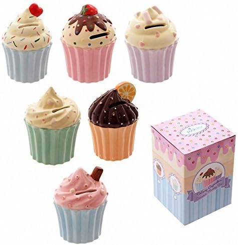 Cutesy Cupcake Ceramic Money Box by Dochsa Life