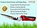 Garden Growers Supply Grass Hedge Shear Scissors Trimmers- Steel, Premium Swivel Smooth Cutting Action, Rotating Head Reaches Multiple Angles. Versatile Trimmer