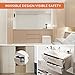 Cabinet Locks [UPGRADED] Child Safety Cabinet Latches Locks, 10 Packs, Easy to Install, No Tools or Drilling Needed, Invisible Design, with Buckles and Screws - Black