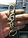 Retro Collectable Solid Brass Punk Lizard Skull Fob Pants Hooks Keychain Key Ring