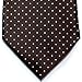 Retreez Pin Dots Woven Microfiber Men's Tie - Dark Brown with Brown Pin Dots