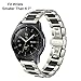 TRUMiRR Band for Samsung Galaxy Watch 42mm / Active 2 40mm 44mm / Gear Sport, 20mm Ceramic & Stainless Steel Watchband Quick Release Strap Bracelet for Garmin Vivoactive 3, TicWatch E