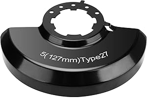 Hugexpen Angle Grinder 43-54-1220 5" Type 27 Wheel Blade Guard Fits for Milwauk-ee Angle Grinder 2780-20, 2781-20, 6117-30, 6117-31, 6124-30 (5 inch, 43-54-1220)