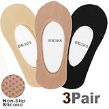 DRSKIN @ 3Pack(choose color) Women Girls No Show Foot Liner Low Cut Loafer