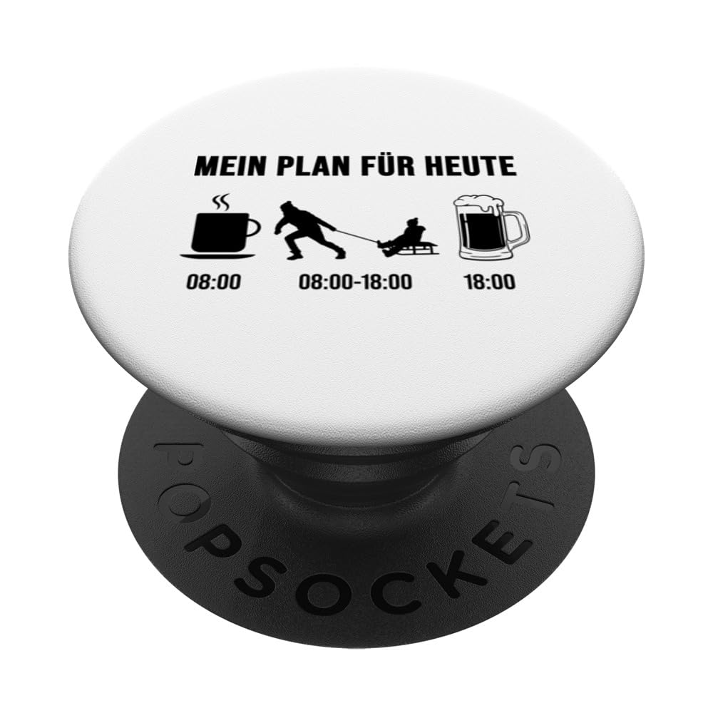 Sledging Winter Holiday Winter Outfit PopSockets Swappable PopGrip