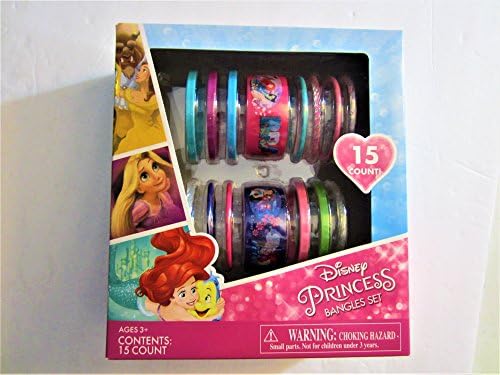 Disney Princess Gift Set Girls Bangles Bracelets Set 15 Count