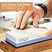Premium Whetstone knife sharpener kit by Affinity Cook- Professional Japanese sharpening stone with 2 side grit 1000/6000- A natural non-slip bamboo base with BONUS angle guide