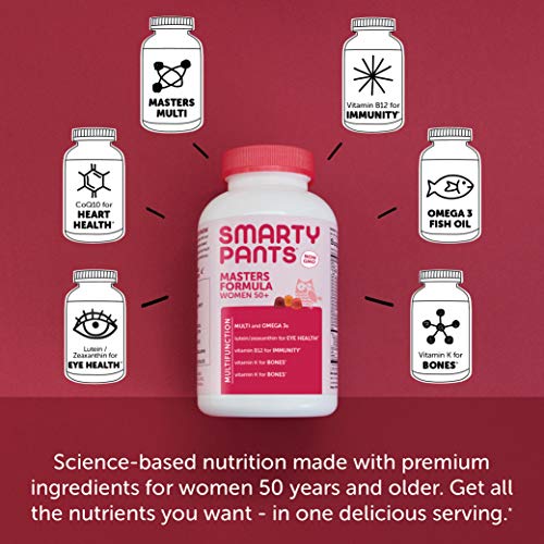 SmartyPants Women's Masters 50+ Multivitamin: Vitamin C, D3 & Zinc for Immunity, Lutein/Zeaxanthin for Eye Health… - Image 3