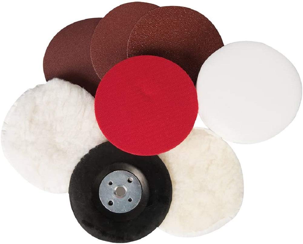 Silverline 154003 Sanding and Polishing Kit 8pce 115 mm