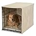 Pet Dreams Dog Crate Cover - Breathable Fabric Kennel Topper for Single-Door Crates, Fits iCrate Dog Cages 18, 24, 30, 36, 42, 48 Inches (Light Denim, X Large, 42