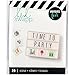 Heidi Swapp - Lightbox Inserts - Icons - Emojis 2, Party & Hobbies - 3 Item Set - 60 Inserts
