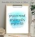 Positive Mind Unframed Wall Art Print - Watercolor Typography - Makes a Great Gift for Home Decor - Inspirational and Motivational - Ready to Frame (8x10) Photo