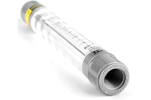 SORAND Flow Meter, 0.5-5 GPM 1.8-18 LPM Tube Type Flow Meter for Gas Liquid Pipeline Flowmeter for Water Industrial Field