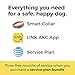 Link AKC Smart Dog Collar - GPS Location Tracker, Activity Monitor, and More, Leather Large (KITTN03)