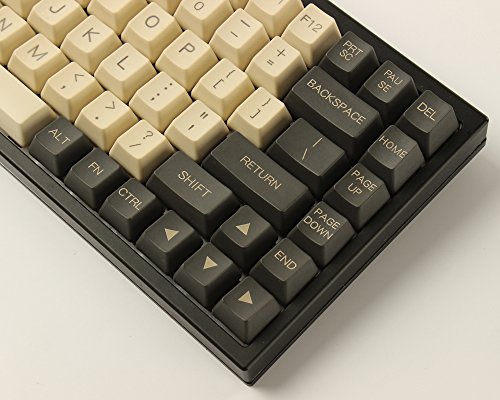 YMDK 96 ANSI ISO Keyset OEM Profile Thick PBT Keycap set For