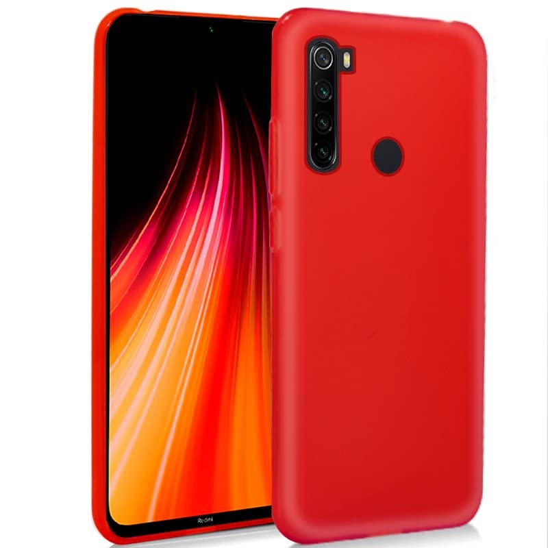 Cool Silicone Case for Xiaomi Redmi Note 8 / Note 8 (2021) Red