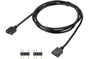 MECCANIXITY ARGB Extension Cable, 5V 39" 3 Pin 1 to 1 Female to Female ARGB Adapter Cable with 3 Pin Male Connectors for PC C