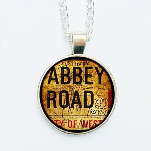 Abbey Road Jewelry Pendant Necklace or Earrings Vintage Liverpool London The Beatles Gift Graffiti Grunge Style