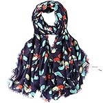ZORJAR Women Fashion Scarf Silk Wadding Sunscreen Long Soft Shawl Wrap 70"x39"