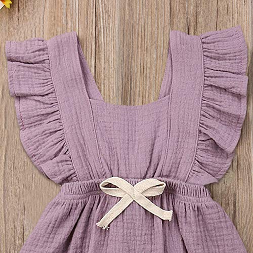 image for Trendypie Newborn Infant Baby Girl Romper Bodysuit Sleeveless Cotton J