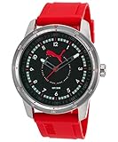 Be-Puma PU104111002be Men's Red Rubber Black Dial Watch