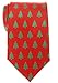 Retreez Christmas Tree Pattern Woven Microfiber Men's Tie - Red