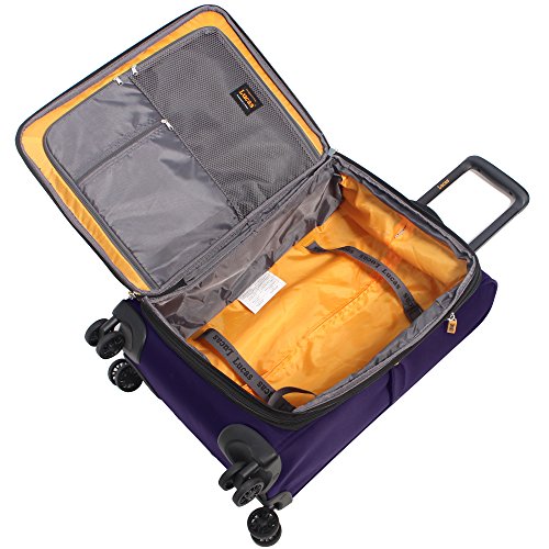 Lucas Designer Luggage Collection Expandable 24 Inch Softside Bag