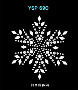 Amazon スパングル 雪の結晶デザイン Snow Cristral