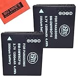BM Premium 2-Pack of DMW-BCF10 Batteries for Panasonic Lumix DMC-TS2 DMC-TS3 DMC-TS4 DMC-F2 DMC-F3 DMC-FH1 DMC-FH3 DMC-FH20 DMC-FH22 DMC-FS6 DMC-FS12 DMC-FS15 DMC-FS25 DMC-FS42 DMC-FS62 DMC-FT1 DMC-FP8 DMC-FX700 Digital Camera