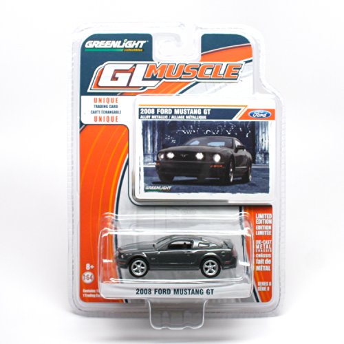 2008 Ford Mustang GT * GL Muscle Series 8 * 2014 Greenlight Collectibles Limited Edition 1:64 Scale Die-Cast Vehicle & Collector Trading Card